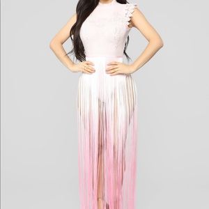 Ombré Fringe Outfit ( Rave/Coachella vibes) 🦄